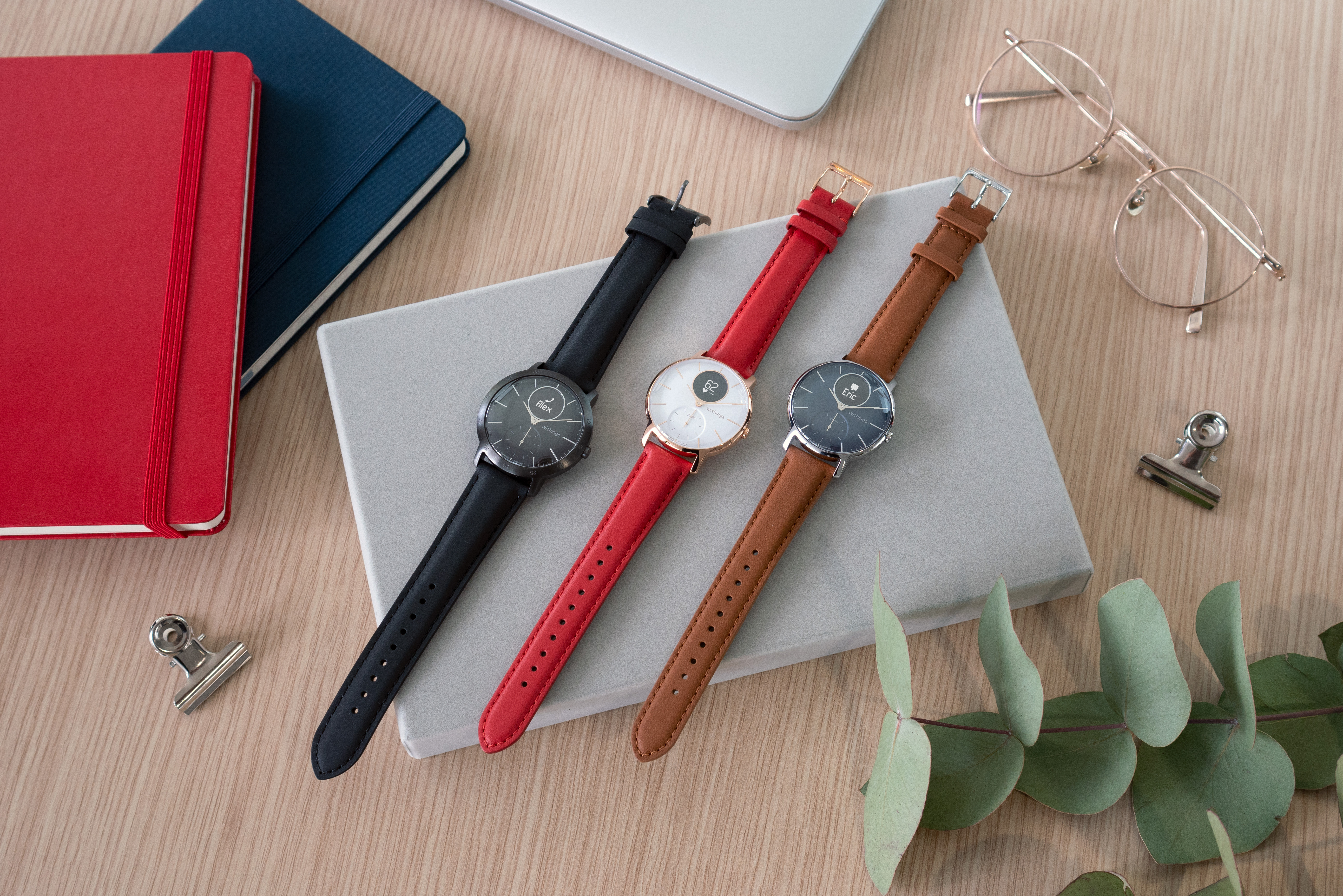 Withings steel hr deals leather strap