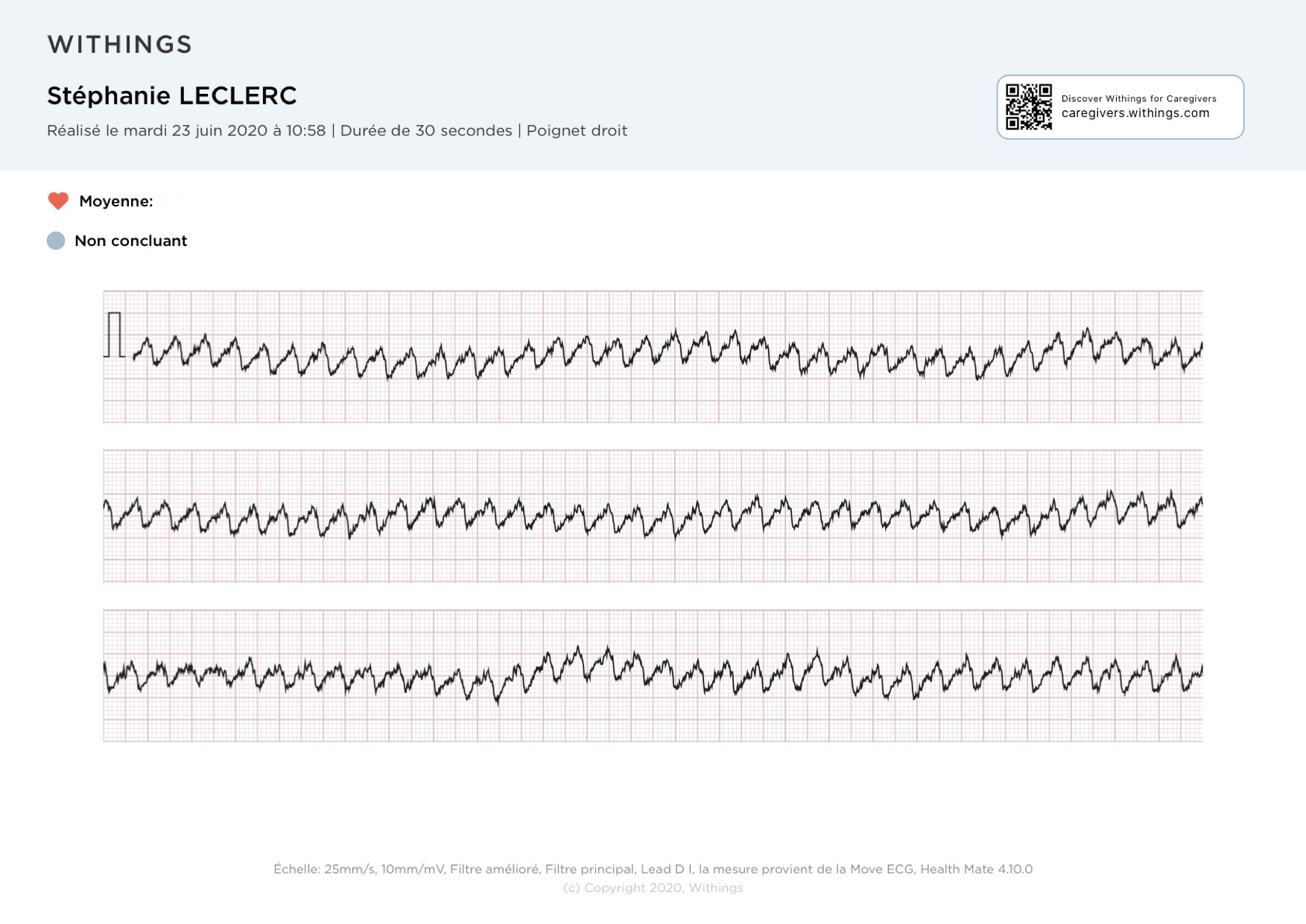 Withings discount heart rate